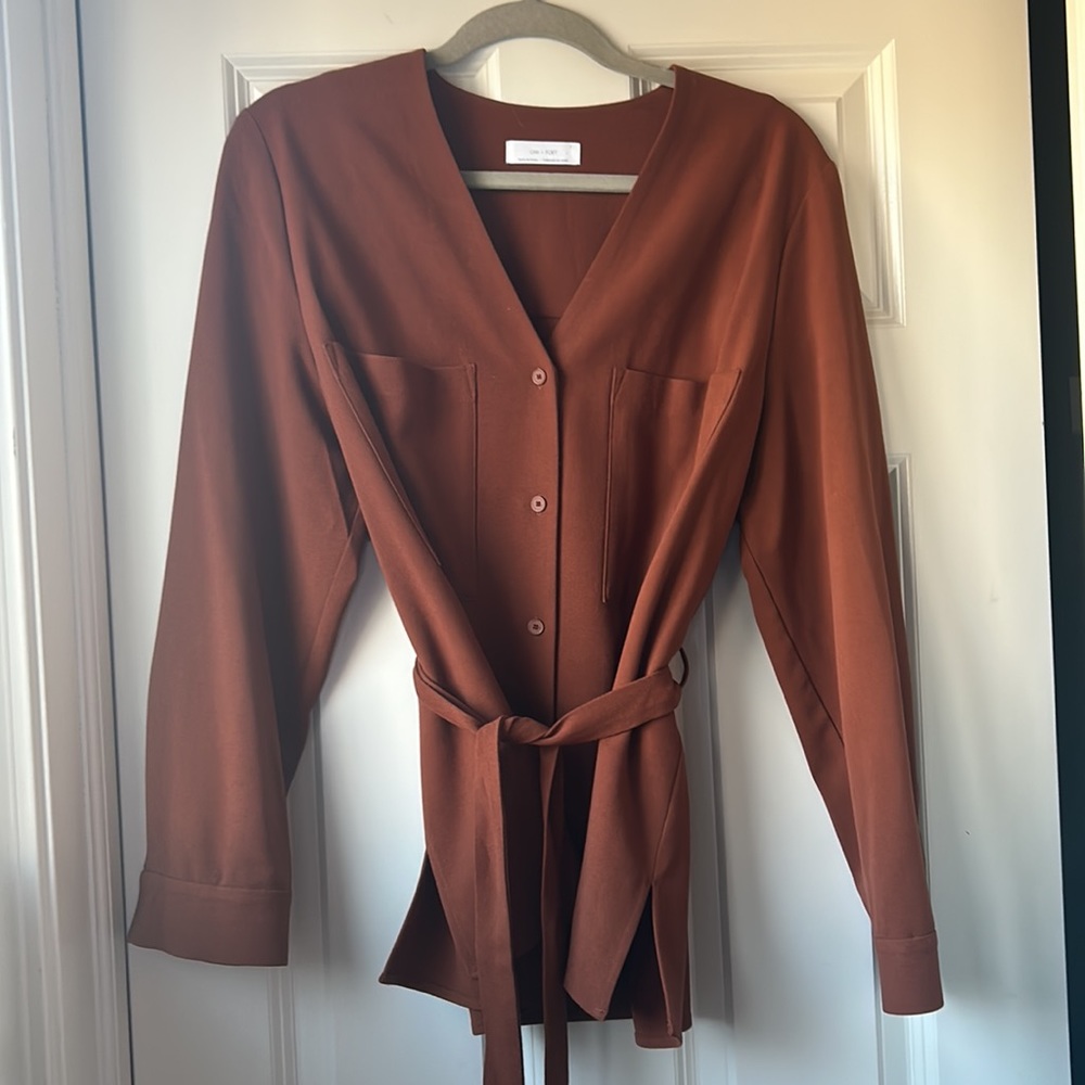Oak + Fort size Medium Burnt Orange Blouse